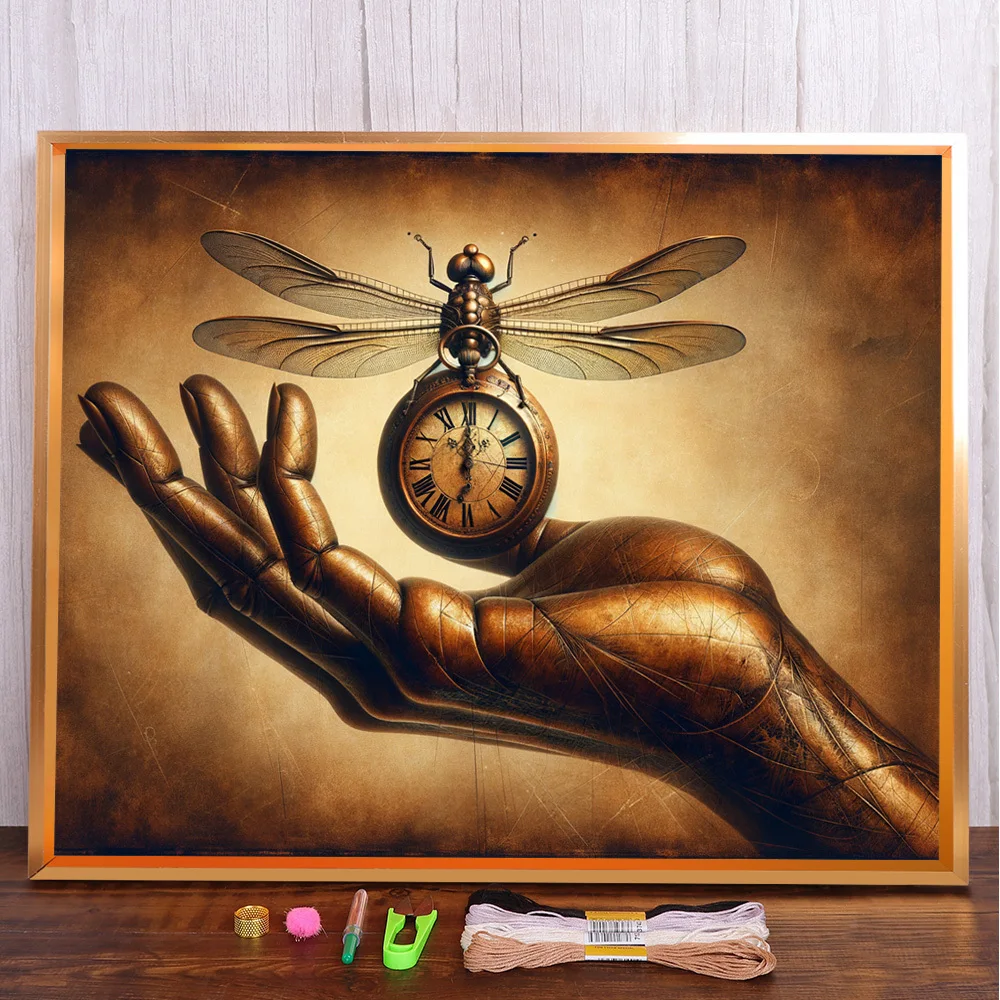 Scenery Clock Art Printed 11CT Cross Stitch DIY Embroidery Set Handicraft Needlework Handiwork Knitting Counted Stamped Needle
Scenery Clock Art Printed 11CT Cross Stitch DIY Embroidery Set Handicraft Needlework Handiwork Knitting Counted Stamped Needle