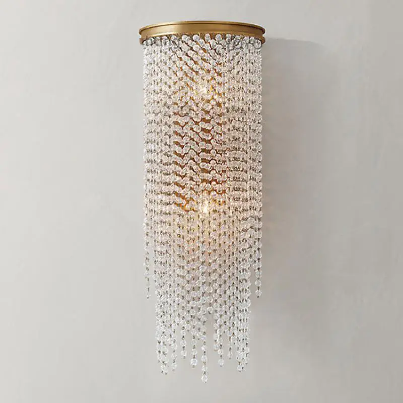 Modern Gold Luxury crystal wall light led copper wall Fixture for Hotel project Balcony Bedroom Mirror side E14 LED wall sconce
Modern Gold Luxury crystal wall light led copper wall Fixture for Hotel project Balcony Bedroom Mirror side E14 LED wall sconce