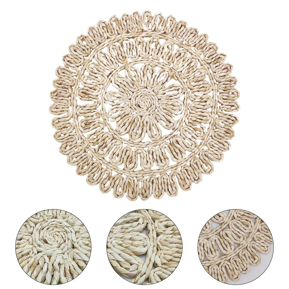 Weave Placemat Corn Husk Round Hot Insulation Tableware Mat Non-Slip Coaster Heat Resistant Decorative Cup Mat Household
Weave Placemat Corn Husk Round Hot Insulation Tableware Mat Non-Slip Coaster Heat Resistant Decorative Cup Mat Household