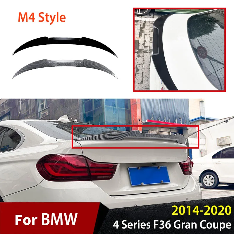 Rear Trunk Spoiler Wing Accessories For BMW 4 Series F36 Gran Coupe 2014To 2020 M4 Style Car Roof Wing Exterior BodyKit Tuning
Rear Trunk Spoiler Wing Accessories For BMW 4 Series F36 Gran Coupe 2014To 2020 M4 Style Car Roof Wing Exterior BodyKit Tuning