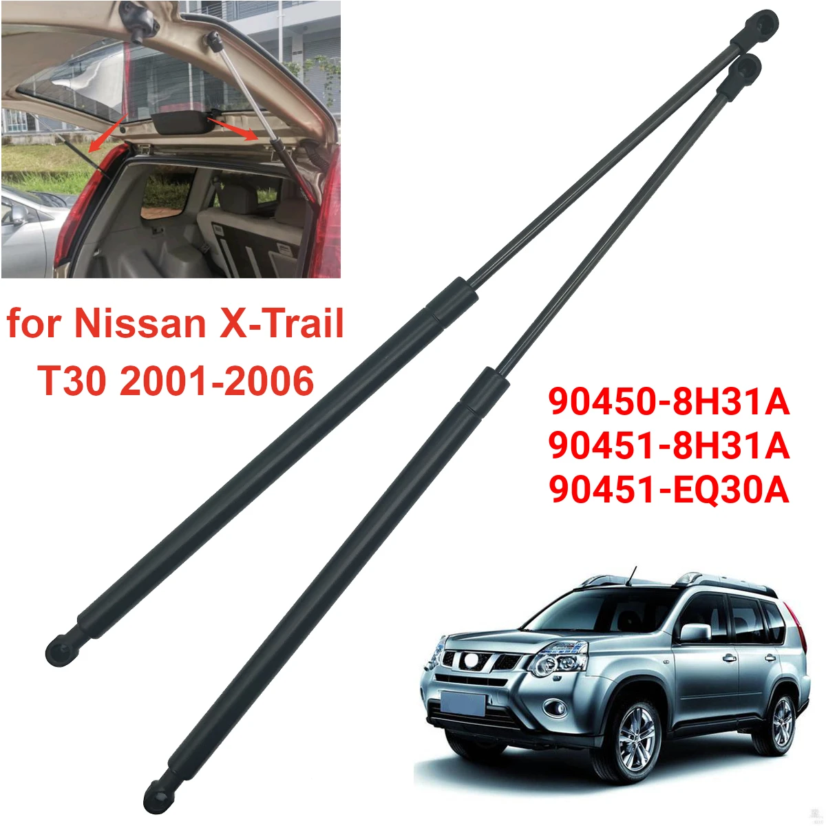 2 шт., опорная штанга для Nissan X-Trail T30 2001-2006 904508H31A 904518H31A 90451EQ30A
2 шт., опорная штанга для Nissan X-Trail T30 2001-2006 904508H31A 904518H31A 90451EQ30A