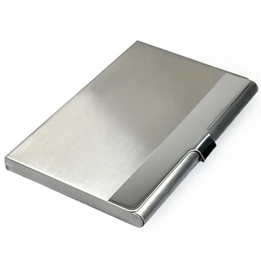 Business Card Holder, for Men and Women, Slim Minimalist Design Case, Stainless Steel Metal, Fits 18 Business Cards in Pocket
Business Card Holder, for Men and Women, Slim Minimalist Design Case, Stainless Steel Metal, Fits 18 Business Cards in Pocket
