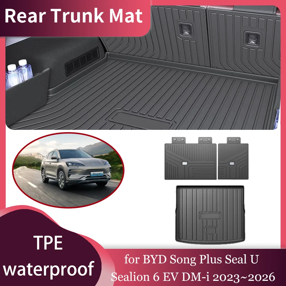 Car Trunk Mat for BYD Song Plus Seal U Sealion 6 EV DM-i 2023~2026 Waterproof Liner Trunk Seat back Pad Cargo Tray Accessories
Car Trunk Mat for BYD Song Plus Seal U Sealion 6 EV DM-i 2023~2026 Waterproof Liner Trunk Seat back Pad Cargo Tray Accessories