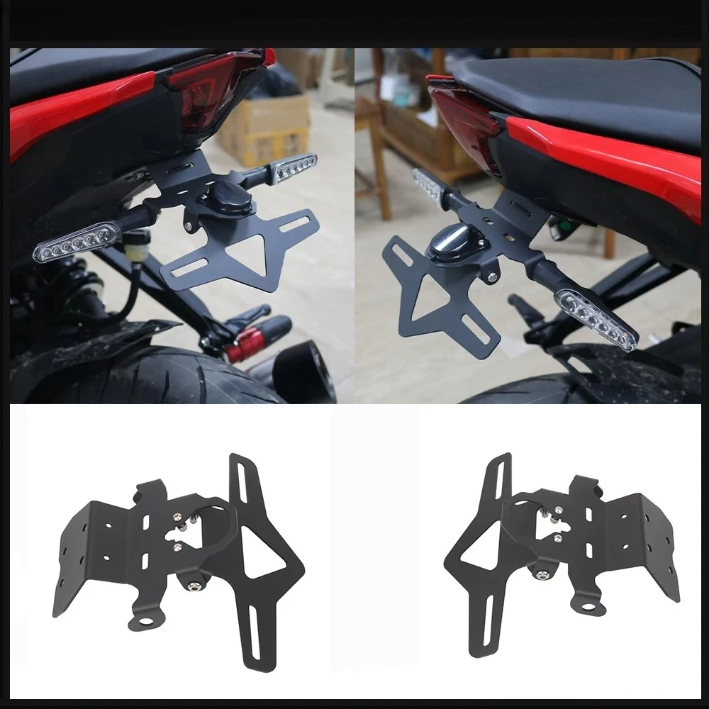 Streamlined Modified Short Tail Style, Sturdy Foldable License Plate Frame, Durable Rear Mod Accessories For QJMOTOR SRK600 Bike
Streamlined Modified Short Tail Style, Sturdy Foldable License Plate Frame, Durable Rear Mod Accessories For QJMOTOR SRK600 Bike