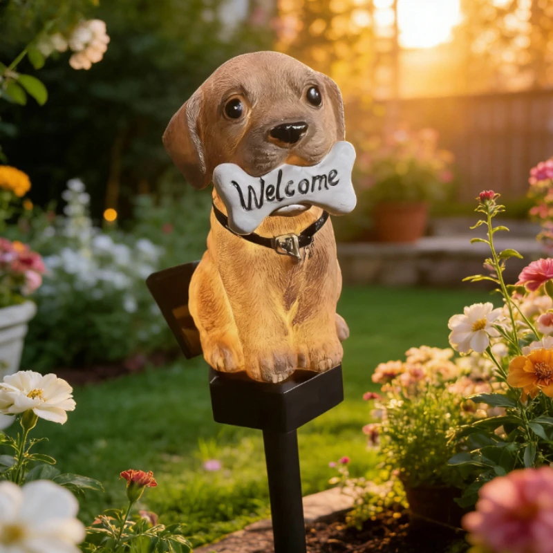 Dog Welcome Lamp Solar Powered Lawn Light for Entrance Garden Courtyard Lawn Patio Outdoor Waterproof Lighting Party Garden
Dog Welcome Lamp Solar Powered Lawn Light for Entrance Garden Courtyard Lawn Patio Outdoor Waterproof Lighting Party Garden