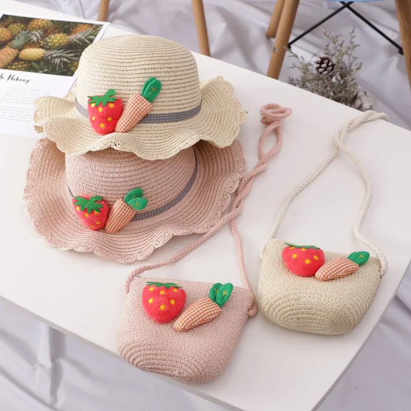 Girls Straw Hat Set Tourism Sun Hat Flower Children Sun Hat and Bag Set Baby Outdoor Wide Brim Bucket Hats set
Girls Straw Hat Set Tourism Sun Hat Flower Children Sun Hat and Bag Set Baby Outdoor Wide Brim Bucket Hats set