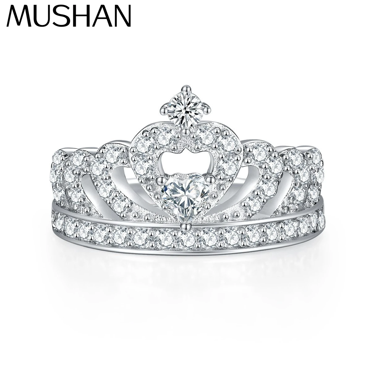 MuShan Luxury Jewelry 925 Sterling Silver Ring Zircon 7A Grade Round Bridal Party for Girls Rhodium Plated Fine Jewelry Rings
MuShan Luxury Jewelry 925 Sterling Silver Ring Zircon 7A Grade Round Bridal Party for Girls Rhodium Plated Fine Jewelry Rings