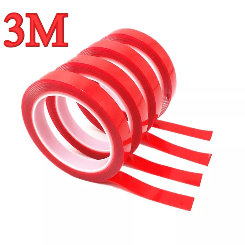 Double Sided Tape Nano Tape 3Meter 10/20/30mm Width Transparent Tape Washable Adhesive Nano Traceless Sticker Glue Red
Double Sided Tape Nano Tape 3Meter 10/20/30mm Width Transparent Tape Washable Adhesive Nano Traceless Sticker Glue Red
