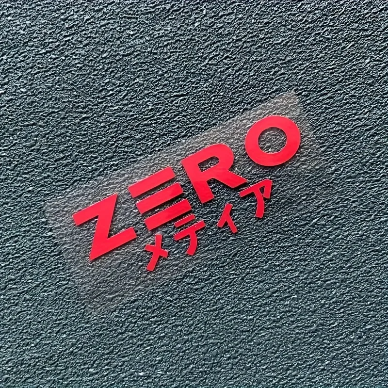 1Pc ZERO Katakana JDM Waterproof Vinyl Decal, Universal Styling Sticker for Car Motorcycle Body Exterior Decoration
1Pc ZERO Katakana JDM Waterproof Vinyl Decal, Universal Styling Sticker for Car Motorcycle Body Exterior Decoration
