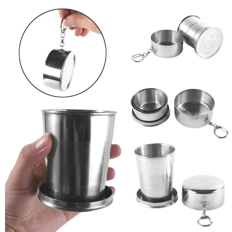 Outdoor Portable Outdoor Camping Portable Metal Stainless Steel Telescopic Cups Folding Cups Drinks Cups
Outdoor Portable Outdoor Camping Portable Metal Stainless Steel Telescopic Cups Folding Cups Drinks Cups