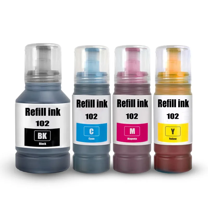 102 Refill Dye ink For epson ET-2700 ET-2750 ET-2751 ET-2850 ET-3700 ET-4750 ET-4850 ET-15000
102 Refill Dye ink For epson ET-2700 ET-2750 ET-2751 ET-2850 ET-3700 ET-4750 ET-4850 ET-15000