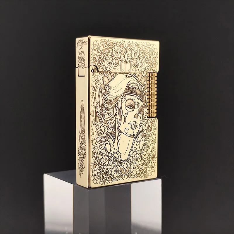 Featured Pattern Loud Sound Kerosine Lighter Side Slip Classic Steel Sound Five-sided Carved Brass Engraving Pattern
Featured Pattern Loud Sound Kerosine Lighter Side Slip Classic Steel Sound Five-sided Carved Brass Engraving Pattern
