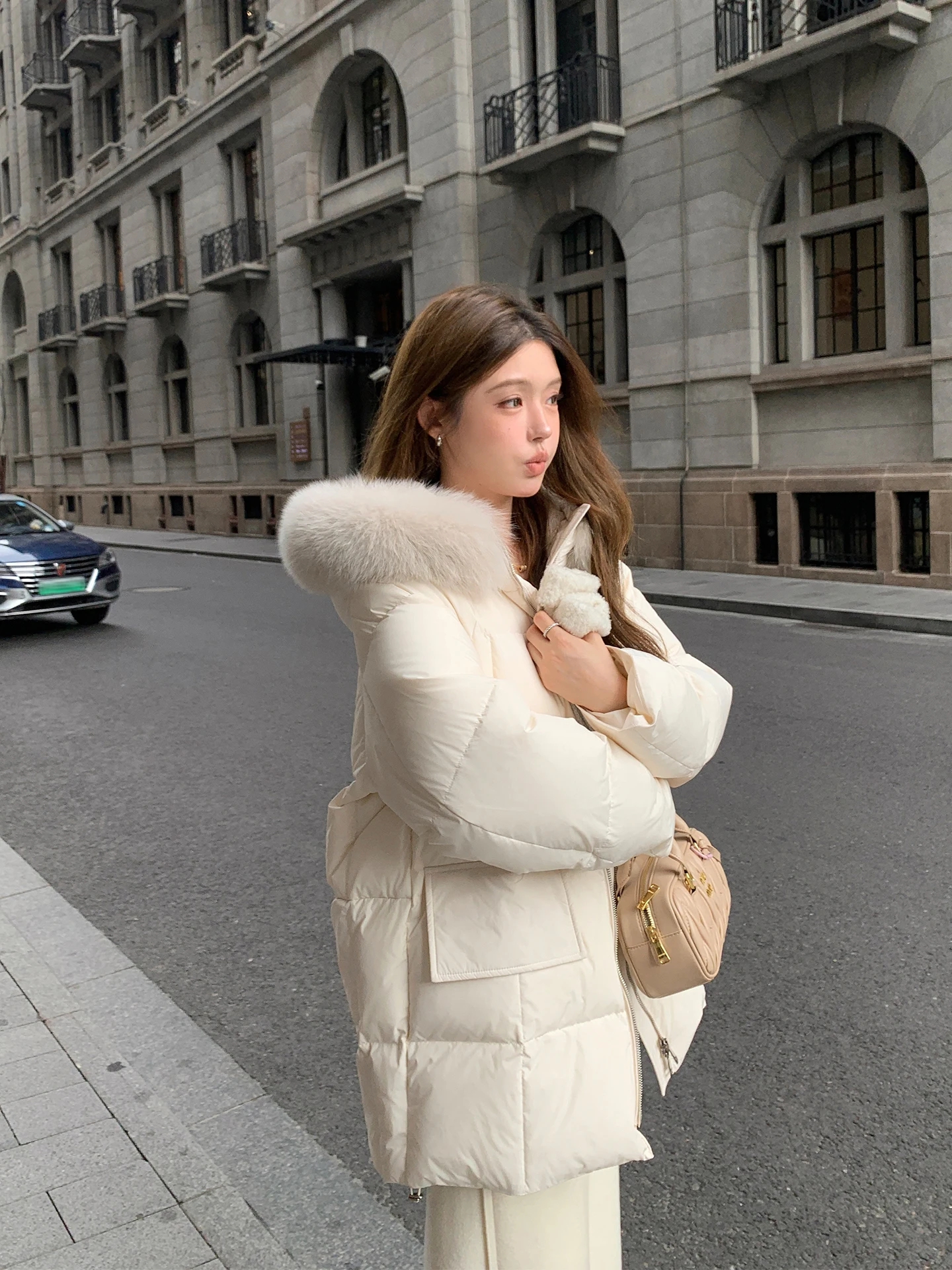 White Goose down Jaet Women's Winter Thiened Long Fur Collar Hooded Mid-Length Coat Korean Sle Commute Faion
White Goose down Jaet Women's Winter Thiened Long Fur Collar Hooded Mid-Length Coat Korean Sle Commute Faion