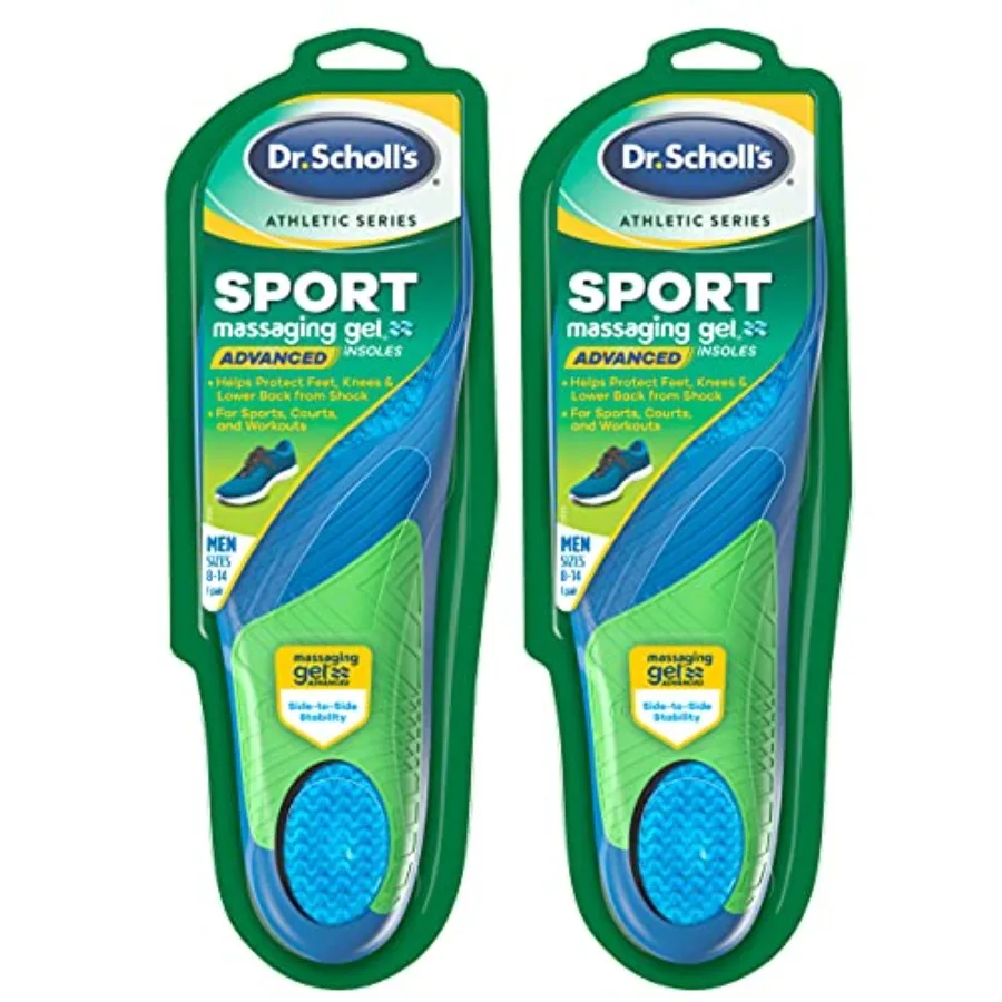 Dr. Scholl's Sport Insoles Pack of 2 // Superior Shock Absorption and Arch Support to Reduce Muscle Fatigue and Stress on Lower
Dr. Scholl's Sport Insoles Pack of 2 // Superior Shock Absorption and Arch Support to Reduce Muscle Fatigue and Stress on Lower