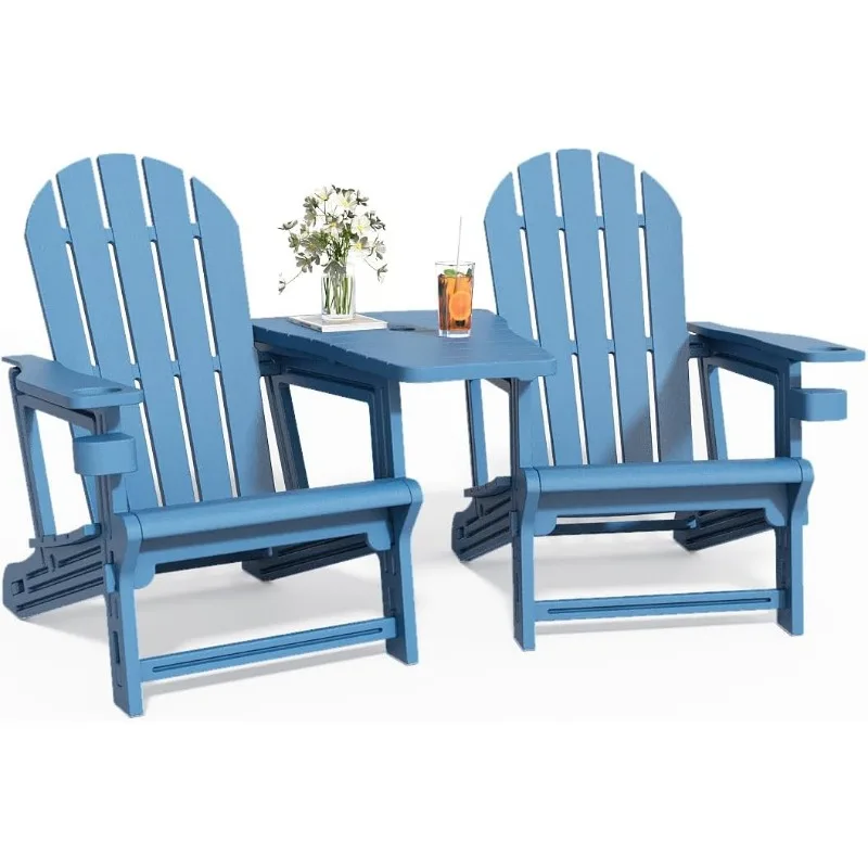 Adirondack Chair Set of 2, Ourdoor Fire Pit Chairs with Double Connecting Tray, Recycled HDPE, All-Weather Resistant f
Adirondack Chair Set of 2, Ourdoor Fire Pit Chairs with Double Connecting Tray, Recycled HDPE, All-Weather Resistant f