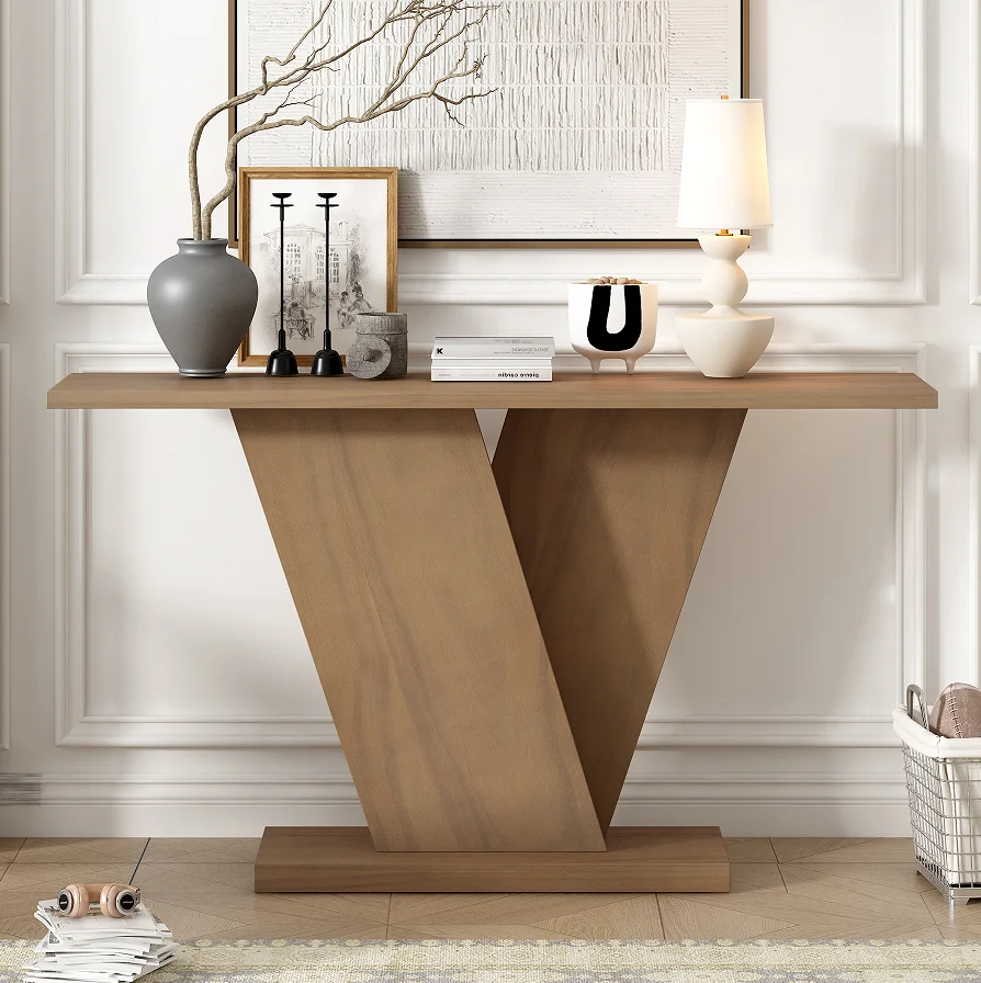 !@Modern Solid Wood Console Table with V-Base Design and Storage Eco-Friendly and Durable Home Furniture for Living Room
!@Modern Solid Wood Console Table with V-Base Design and Storage Eco-Friendly and Durable Home Furniture for Living Room