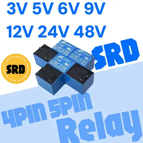 10-1pcs Relay SRD SRD-03VDC-SL-C SRD-05VDC-SL-B SRD-24VDC-SL-A SRD-12VDC-SL-C 3V 5V 6V 9V 12V 24V 10A 250VAC 5PIN Relays Relais