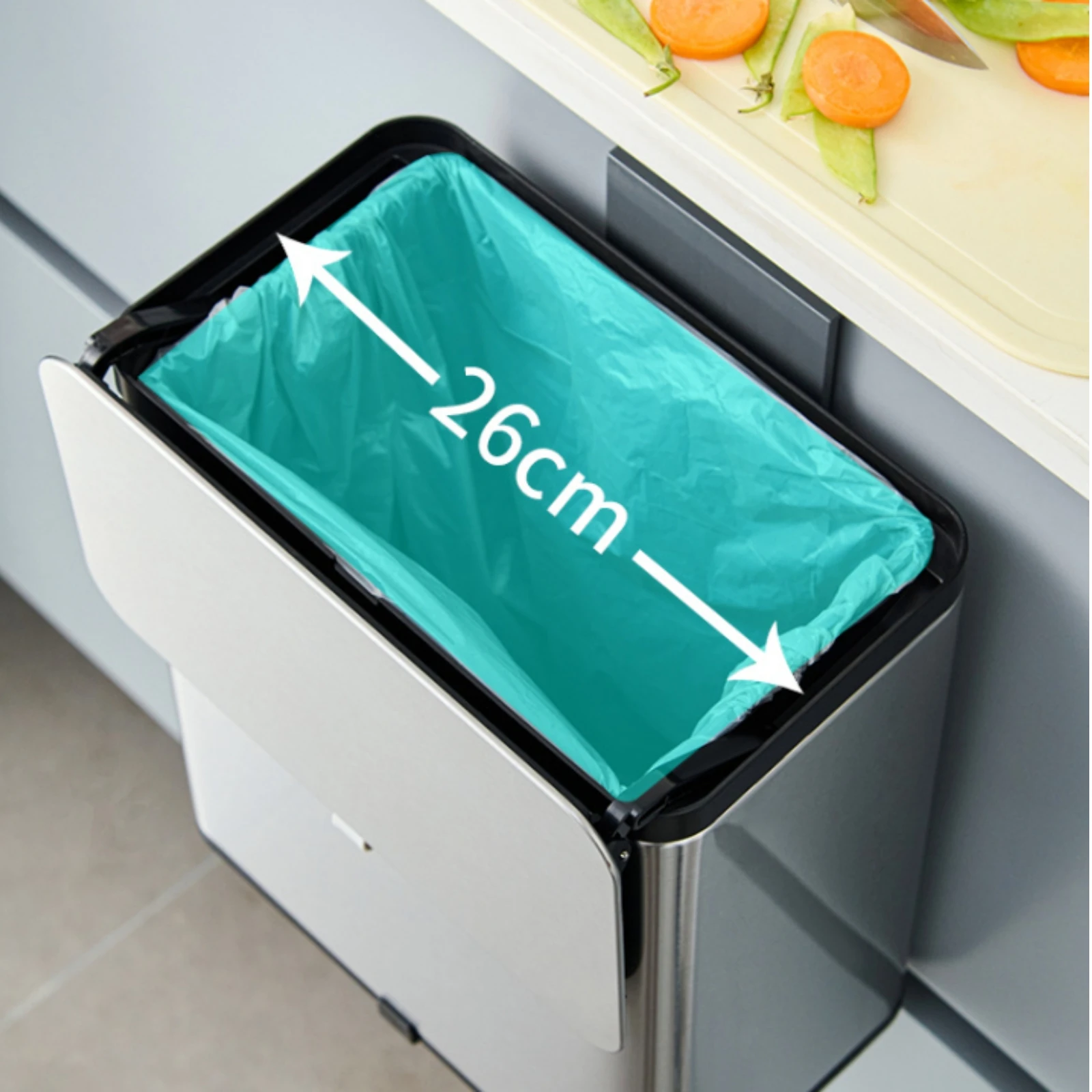 Wall-Mounted Trash Can Dual Opening Wall Mounted Trash Can Hanging Garbage Bin Adhesive Mount Household Container Black Trim
Wall-Mounted Trash Can Dual Opening Wall Mounted Trash Can Hanging Garbage Bin Adhesive Mount Household Container Black Trim