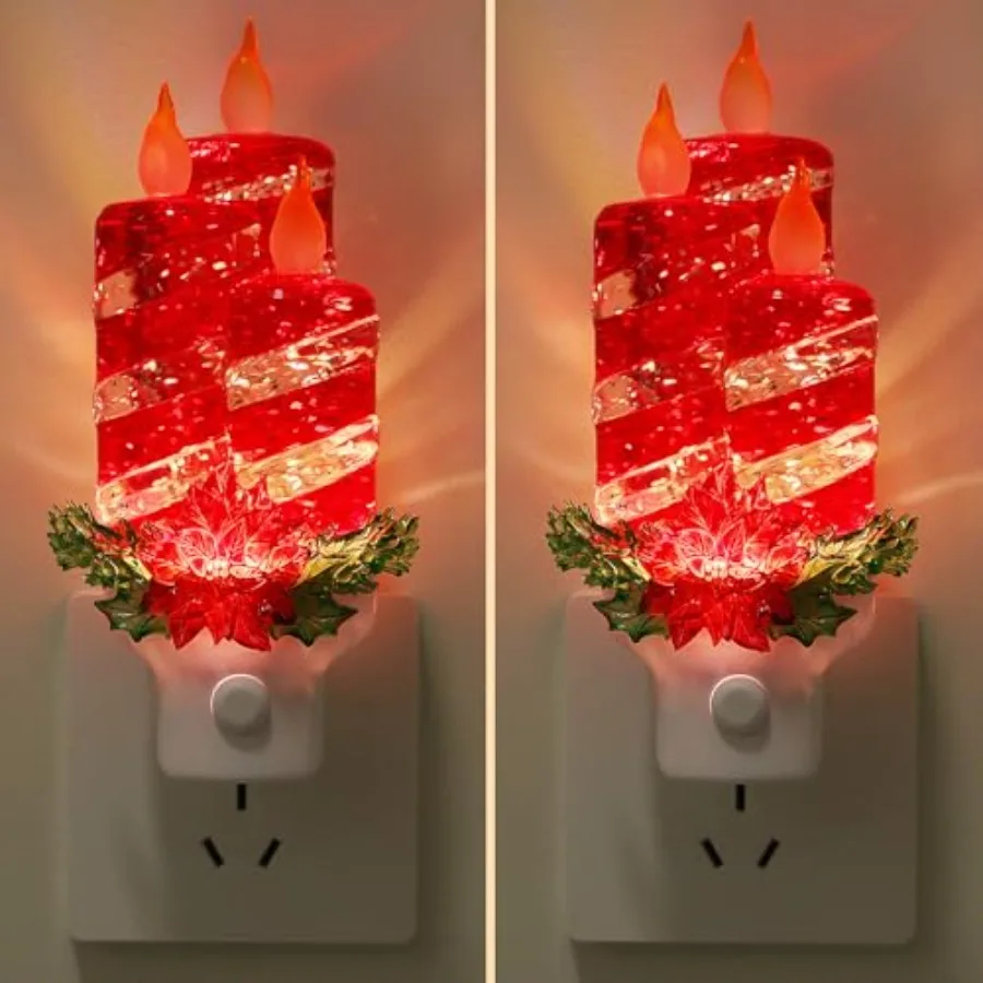 Christmas Night Light Plug into Wall Glitter Water Nightlight with USB/Outlet Options Christmas Decorative Nightlight for Bedro
Christmas Night Light Plug into Wall Glitter Water Nightlight with USB/Outlet Options Christmas Decorative Nightlight for Bedro