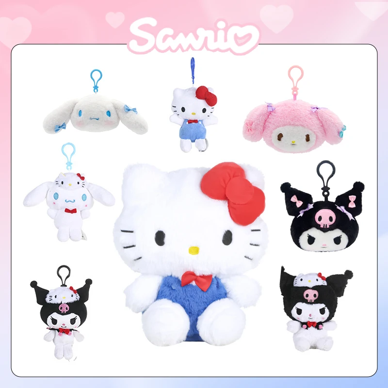 Sanrio, Hello Kitty Melody Kuromi Cinnamoroll, плюшевая игрушка, подвеска для рюкзака, мультяшная и милая детская игрушка, подарок на день рождения
Sanrio, Hello Kitty Melody Kuromi Cinnamoroll, плюшевая игрушка, подвеска для рюкзака, мультяшная и милая детская игрушка, подарок на день рождения