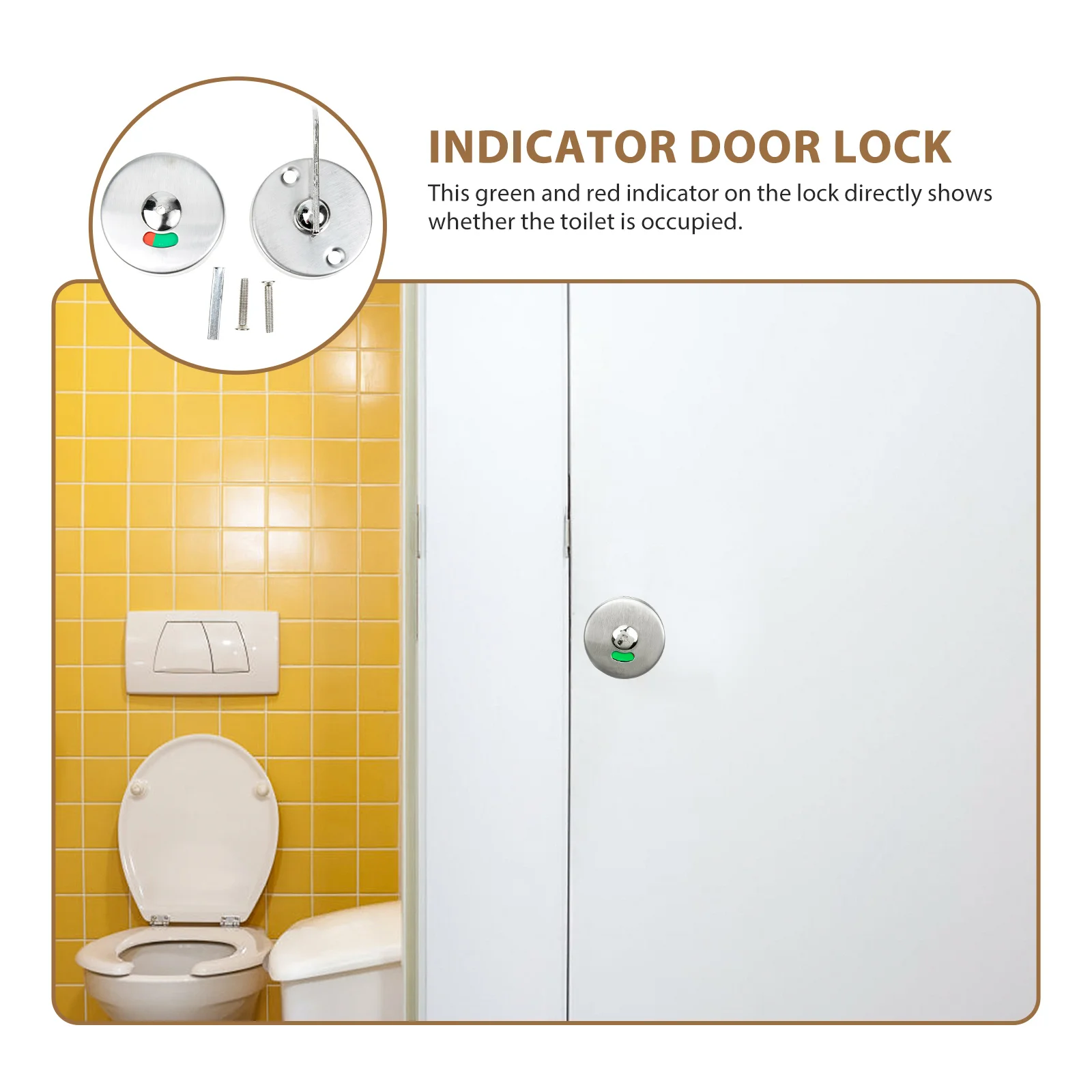 1set 1Set Stainless Steel Partition Door Lock Green Red Indicator Public Toilet Privacy Lock For Mall Airport Office Toilets
1set 1Set Stainless Steel Partition Door Lock Green Red Indicator Public Toilet Privacy Lock For Mall Airport Office Toilets