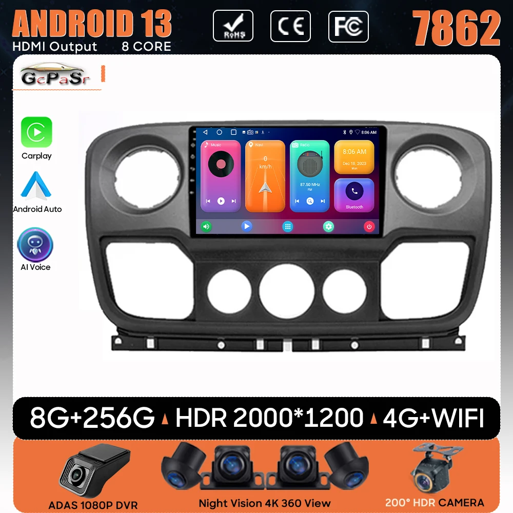Автомагнитола на Android для Renault Master, Nissan NV400, Opel, Movano 2010-2021, GPS-навигация, искусственная стереосистема, Wi-Fi, 2din
Автомагнитола на Android для Renault Master, Nissan NV400, Opel, Movano 2010-2021, GPS-навигация, искусственная стереосистема, Wi-Fi, 2din
