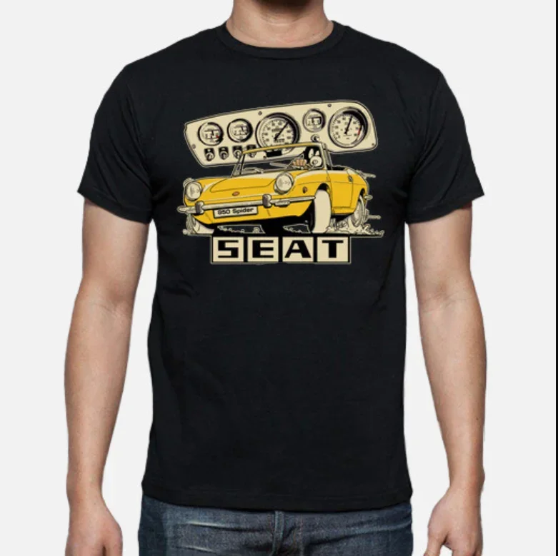 Hot Sale Classic Spain Car S E A T 850 "Spider" Sport Coupe T Shirt. New 100% Cotton Short Sleeve O-Neck T-shirt Casual Mens Top
Hot Sale Classic Spain Car S E A T 850 "Spider" Sport Coupe T Shirt. New 100% Cotton Short Sleeve O-Neck T-shirt Casual Mens Top
