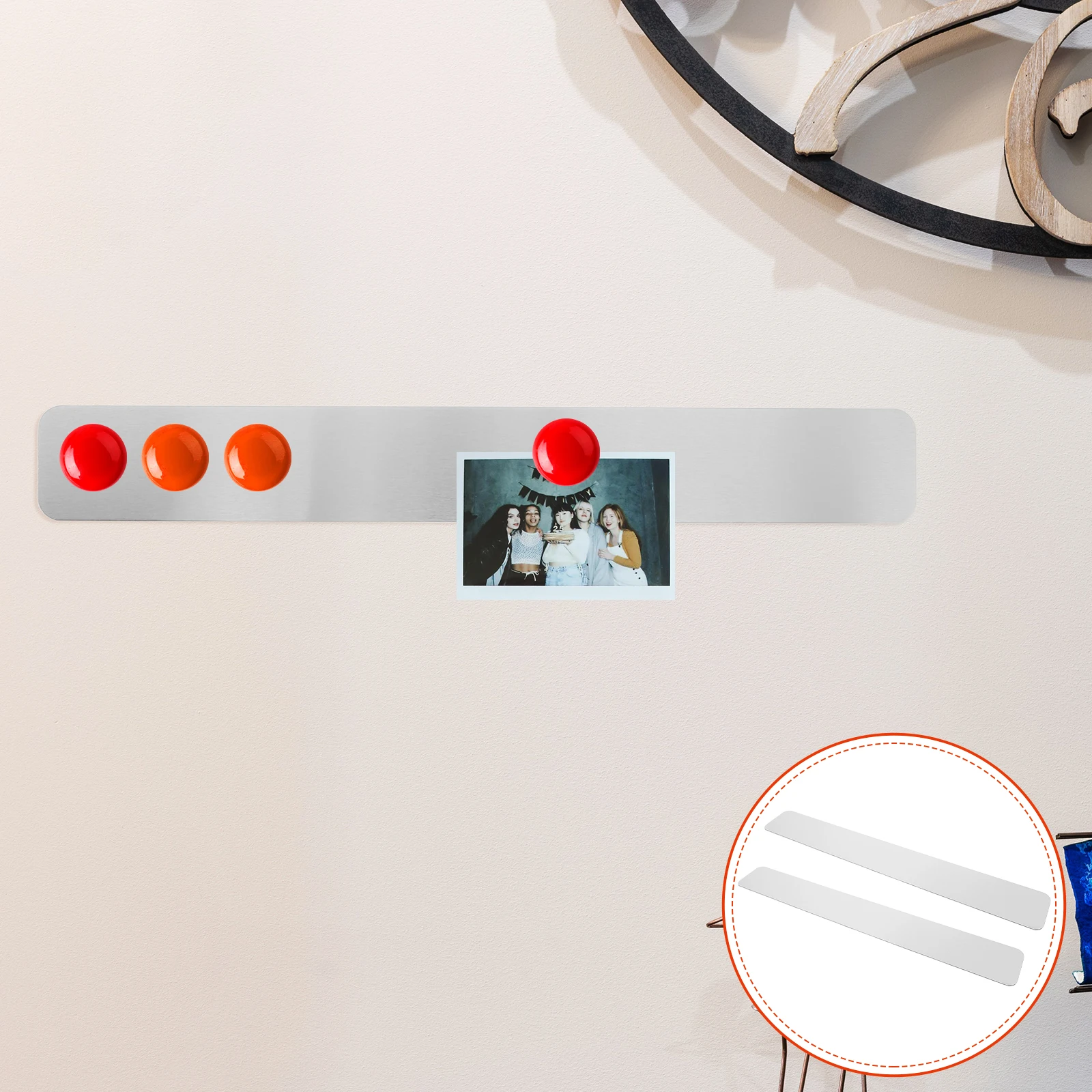 2 Pcs Silver Iron Photo Wall Strips for Bulletin Board Decorative Memo Message Boards Adhesive Backing Metal Supplies
2 Pcs Silver Iron Photo Wall Strips for Bulletin Board Decorative Memo Message Boards Adhesive Backing Metal Supplies
