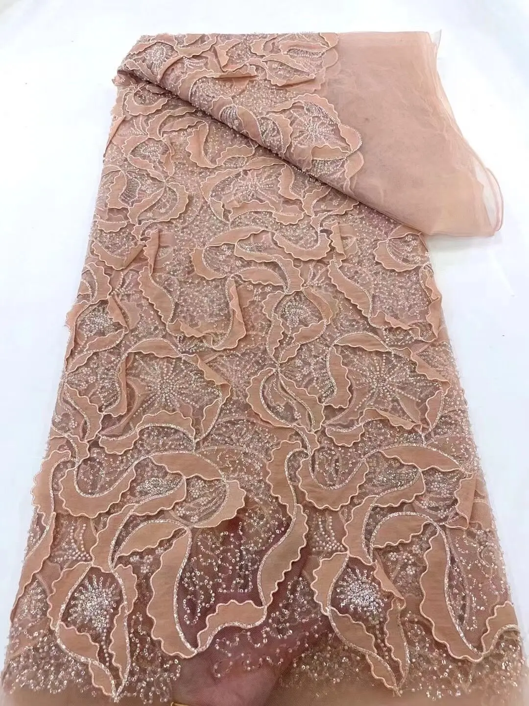 French Mesh Tulle Lace Fabric J-1308305 With Beads African Sequins Nigerian Lace Fabric For Wedding Party Dress Sewing Material
French Mesh Tulle Lace Fabric J-1308305 With Beads African Sequins Nigerian Lace Fabric For Wedding Party Dress Sewing Material