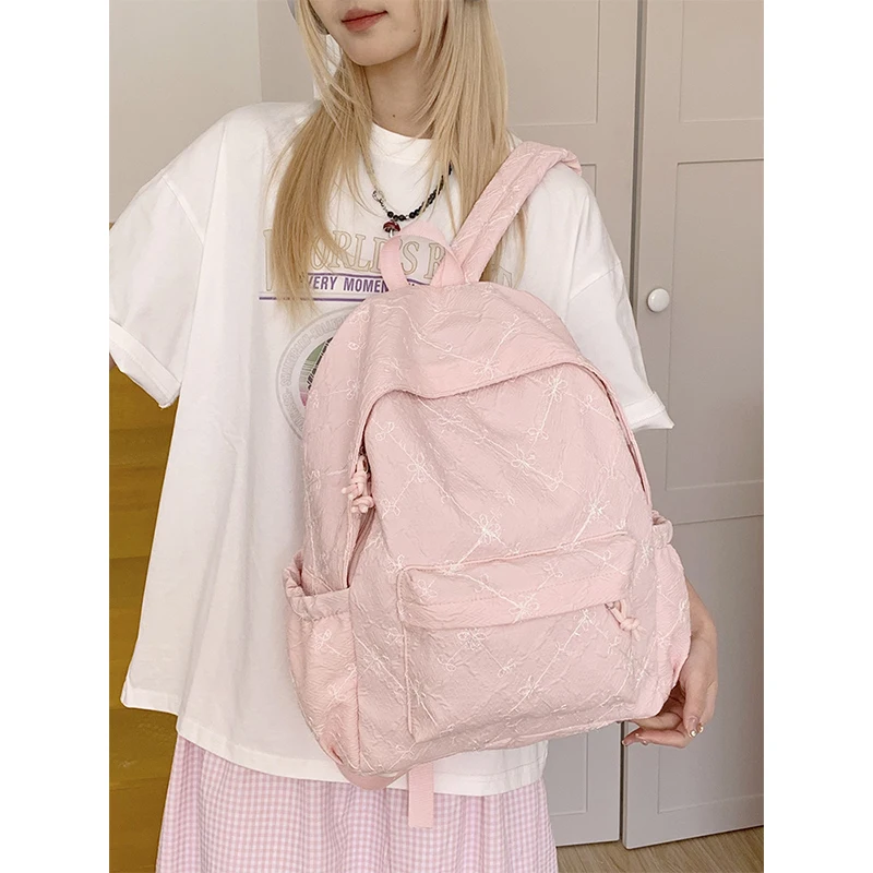 Large capacity student backpack new style all-match fresh bow backpack leisure outdoor travel backpack
Large capacity student backpack new style all-match fresh bow backpack leisure outdoor travel backpack