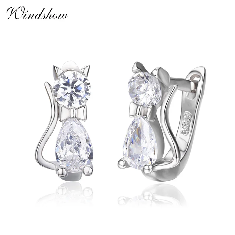 Cute Kitty Kitten Cat CZ 925 Sterling Silver Gatos Small Loop Huggies U Hoop Earrings For Girls Jewelry Aros
Cute Kitty Kitten Cat CZ 925 Sterling Silver Gatos Small Loop Huggies U Hoop Earrings For Girls Jewelry Aros