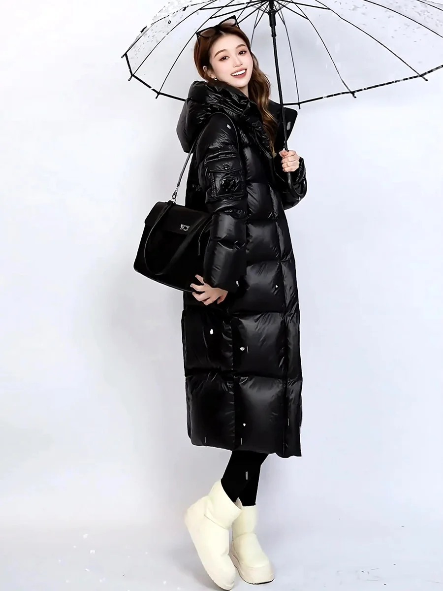 Ультратеплое длинное белое пуховое пальто для женщин, зимнее, устойчивое к экстремальным холодам, для поездок на работу, с капюшоном, гарантия тепла
Ультратеплое длинное белое пуховое пальто для женщин, зимнее, устойчивое к экстремальным холодам, для поездок на работу, с капюшоном, гарантия тепла