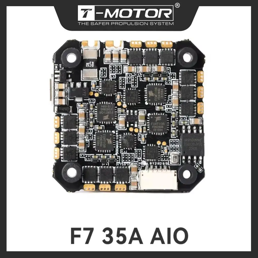 T-MOTOR Stack F7 35A AIO/F7 45A 2-6S AIO ESC+FC Электронный скоростной контроллер полета с MPU гироскопом Запчасти для дронов
T-MOTOR Stack F7 35A AIO/F7 45A 2-6S AIO ESC+FC Электронный скоростной контроллер полета с MPU гироскопом Запчасти для дронов