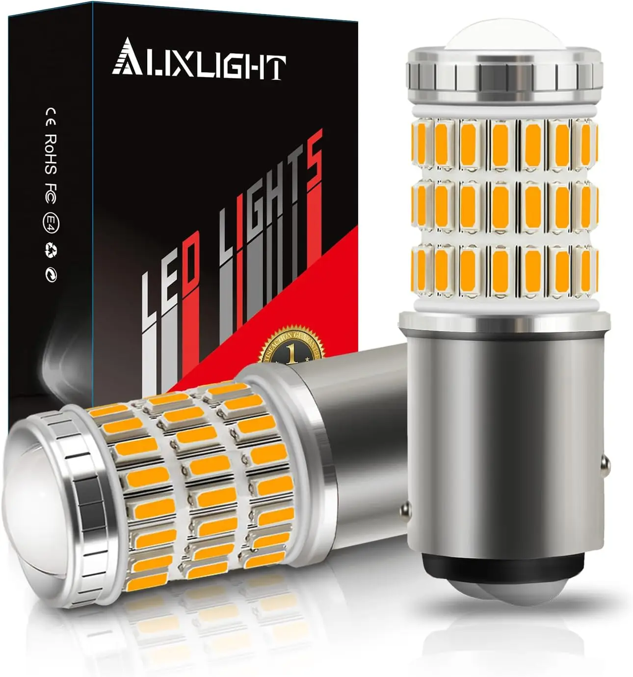 2057 1157 2357 7528 2057A 1157A 2357A LED Bulbs Amber Yellow, Ultra Bright 60-SMD LED Replacement for Blinker Lights, Turn Signa
2057 1157 2357 7528 2057A 1157A 2357A LED Bulbs Amber Yellow, Ultra Bright 60-SMD LED Replacement for Blinker Lights, Turn Signa