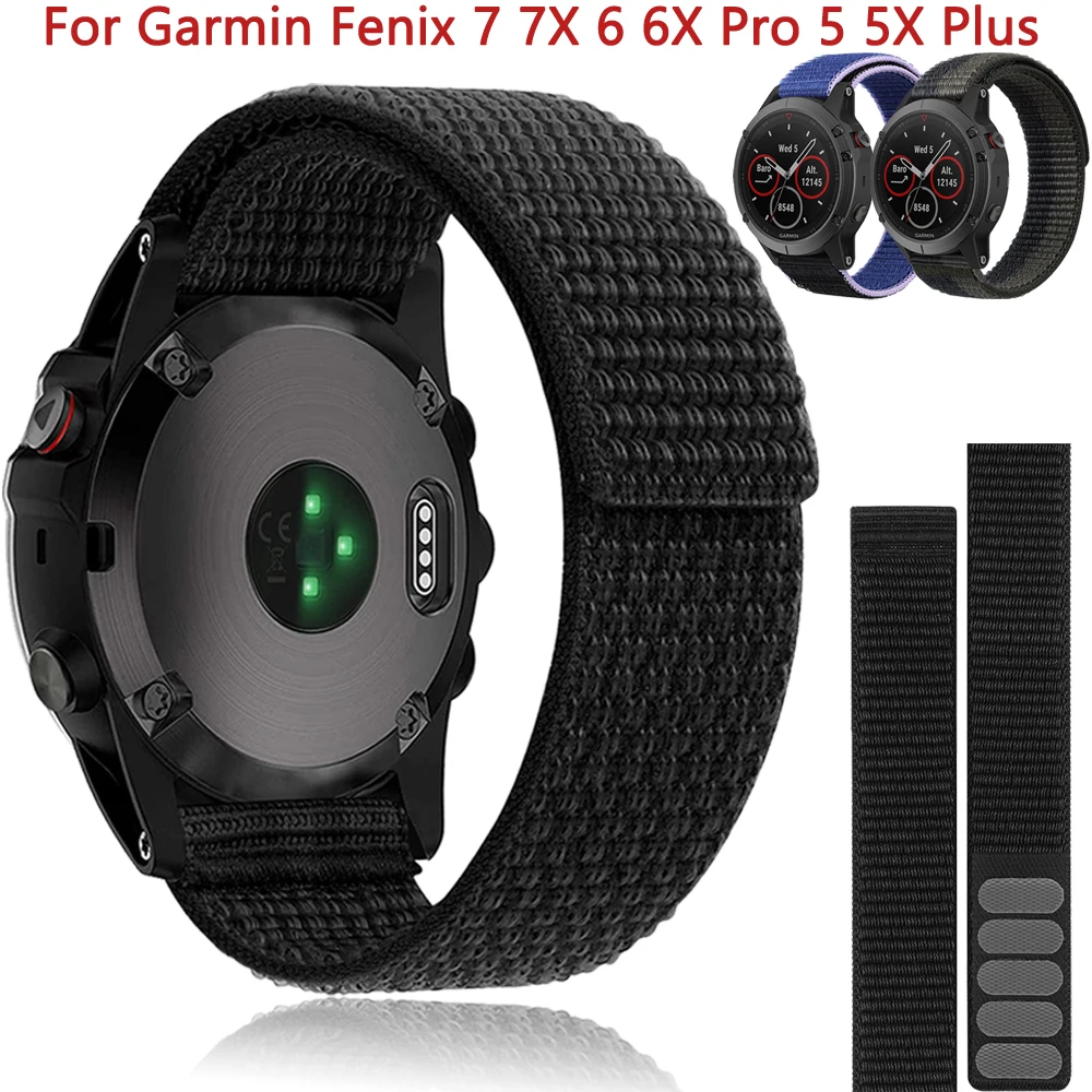 26mm 22mm Nylon Loop Strap For Garmin Fenix 6X 6 7 7X Pro 5 5X Plus 3 3HR Epix Gen 2 Forerunner 945 Smart Watch Band Bracelet
26mm 22mm Nylon Loop Strap For Garmin Fenix 6X 6 7 7X Pro 5 5X Plus 3 3HR Epix Gen 2 Forerunner 945 Smart Watch Band Bracelet