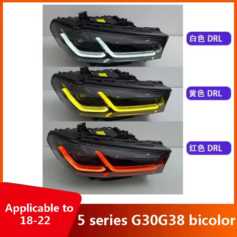 Suitable for 18-22 BMW 5 Series G30G38 two-color models with laser black eyebrow and blue eyebrow daylight steering headlights.
Suitable for 18-22 BMW 5 Series G30G38 two-color models with laser black eyebrow and blue eyebrow daylight steering headlights.