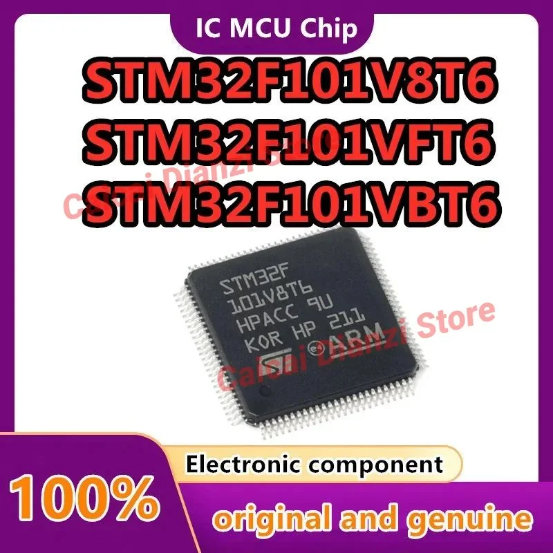 10PCS STM32F101V8T6 STM32F101VBT6 STM32F101VCT6 STM32F101VDT6 STM32F101VET6 STM32F101VFT6 STM32F101VGT6 STM32F101 IC MCU Chip
10PCS STM32F101V8T6 STM32F101VBT6 STM32F101VCT6 STM32F101VDT6 STM32F101VET6 STM32F101VFT6 STM32F101VGT6 STM32F101 IC MCU Chip