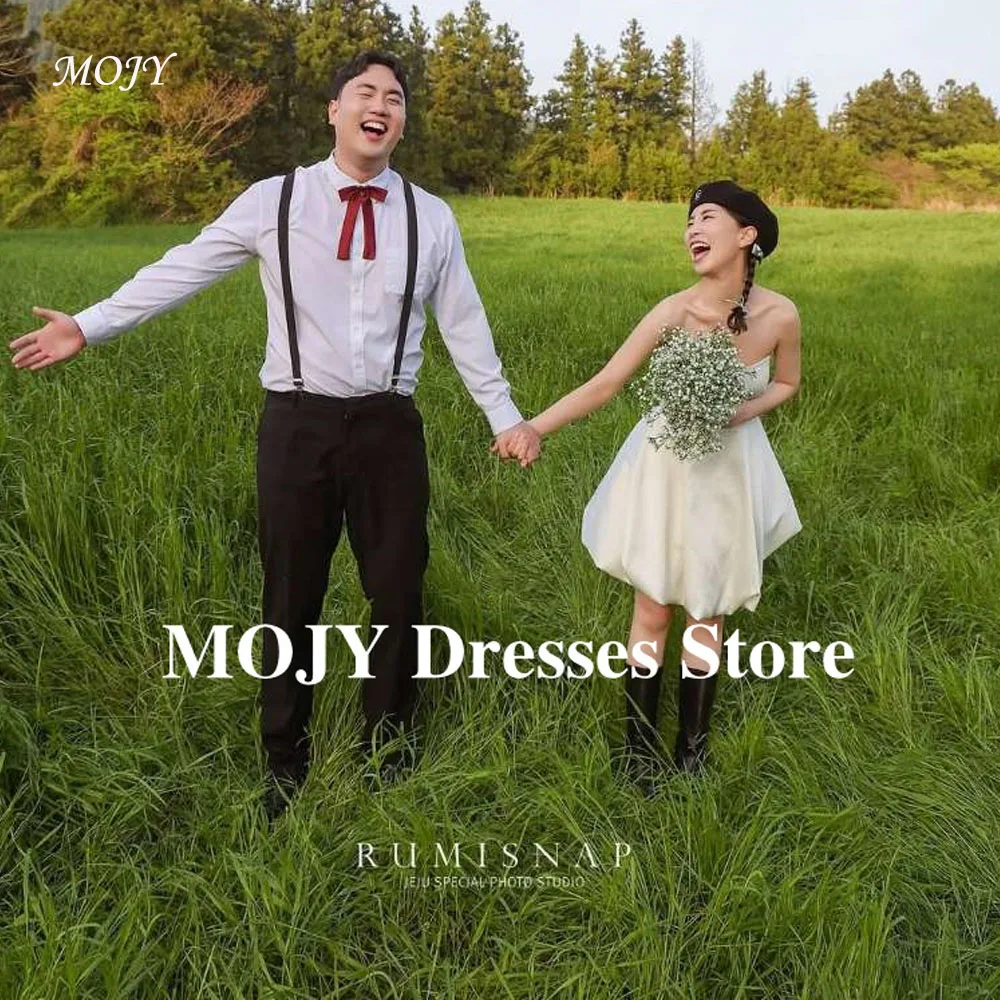 Mojy Mini Simple Short Wedding Party Dresses Korea Photo shoot Strapless princess Beach Bridal Gowns Formal Birthday Customized
Mojy Mini Simple Short Wedding Party Dresses Korea Photo shoot Strapless princess Beach Bridal Gowns Formal Birthday Customized