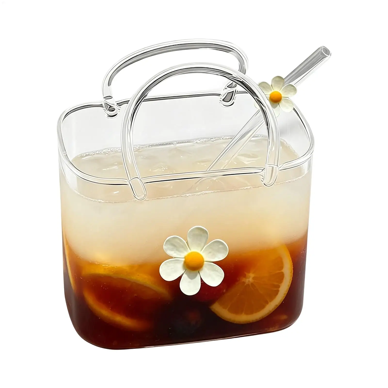 Glass Purse 770ml Handbag Shaped Clear Wine Cup with Straw Glass Purse Cup for Fruit Juice Tea Birthday Holiday Party Home
Glass Purse 770ml Handbag Shaped Clear Wine Cup with Straw Glass Purse Cup for Fruit Juice Tea Birthday Holiday Party Home