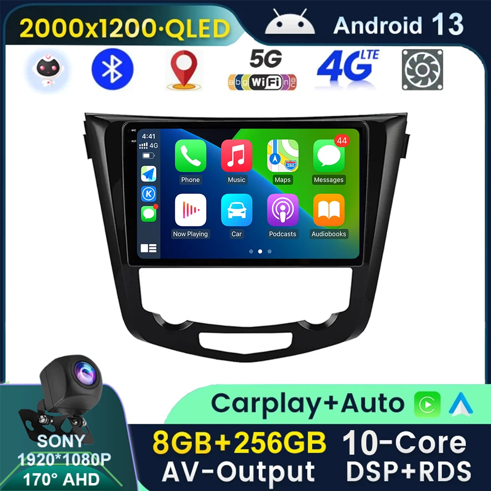 Автомобильная Мультимедийная система Android 13 для Nissan X-TRAIL X Trail T32 Qashqai 2 J11 2013-2017 Авторадио 2 Din Carplay GPS без DVD
Автомобильная Мультимедийная система Android 13 для Nissan X-TRAIL X Trail T32 Qashqai 2 J11 2013-2017 Авторадио 2 Din Carplay GPS без DVD
