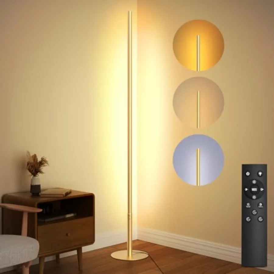 LED Corner Floor Lamp for Living Room Dimmable Light with Remote 2700-6500k Stepless Adjustable Colors and Brightness Modern Re
LED Corner Floor Lamp for Living Room Dimmable Light with Remote 2700-6500k Stepless Adjustable Colors and Brightness Modern Re