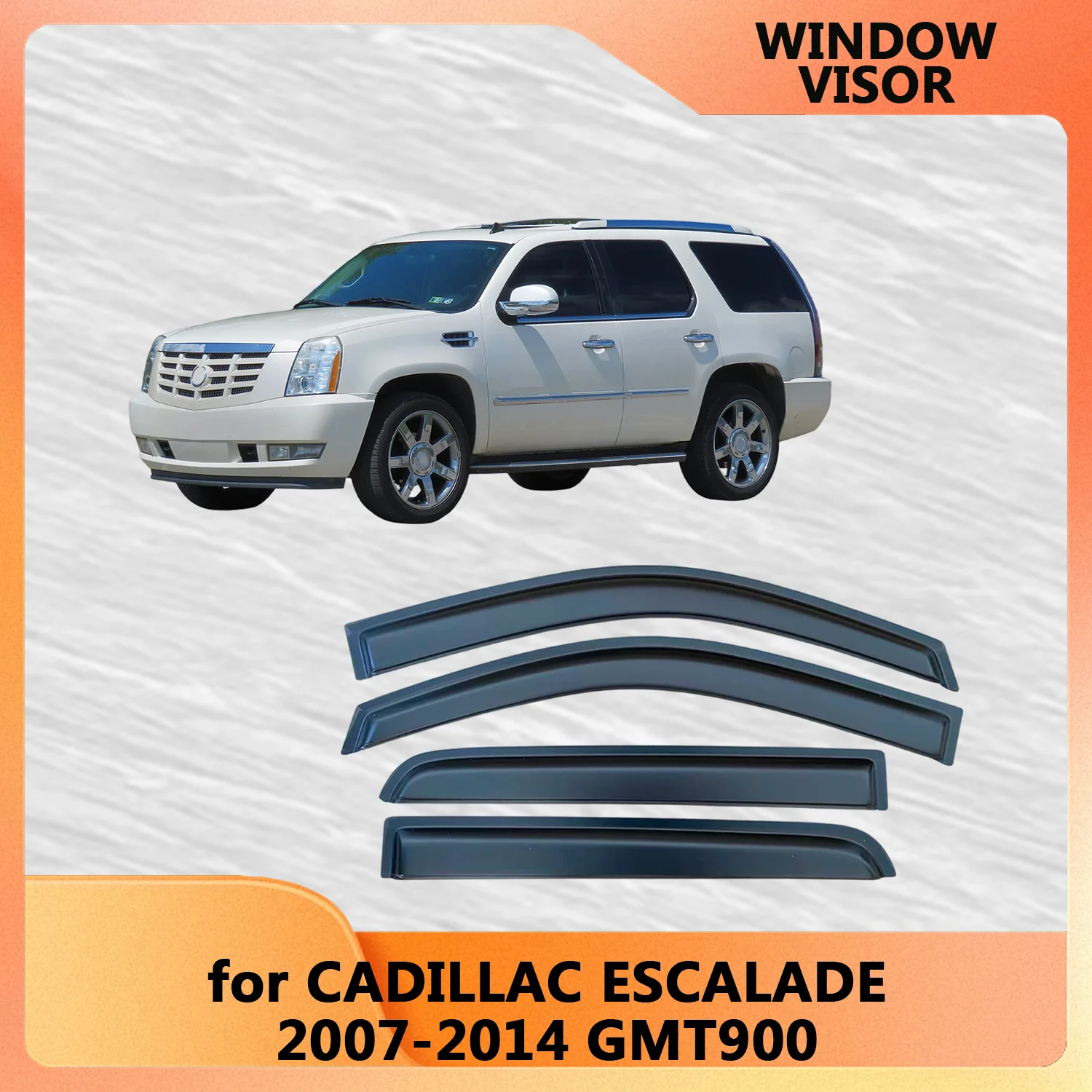 Window Visor for CADILLAC ESCALADE 2007 2008 2009 2010 2011 2012 2013 2014 GMT900 Wind Deflectors Rain Guards Door Visor Vent
Window Visor for CADILLAC ESCALADE 2007 2008 2009 2010 2011 2012 2013 2014 GMT900 Wind Deflectors Rain Guards Door Visor Vent