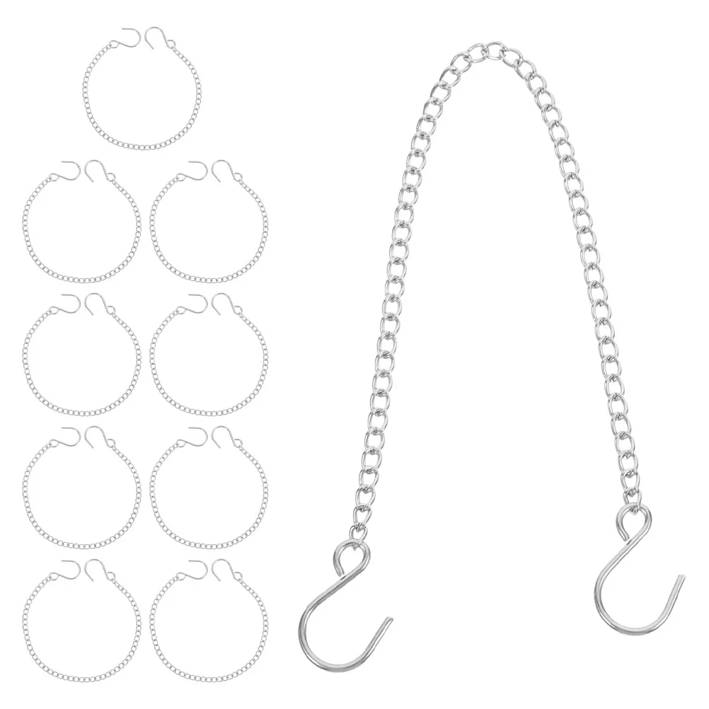 10 Pcs Stainless Steel Hanging Chain Flowerpot Christmas Decorative Hanger Plant Outdoor
10 Pcs Stainless Steel Hanging Chain Flowerpot Christmas Decorative Hanger Plant Outdoor