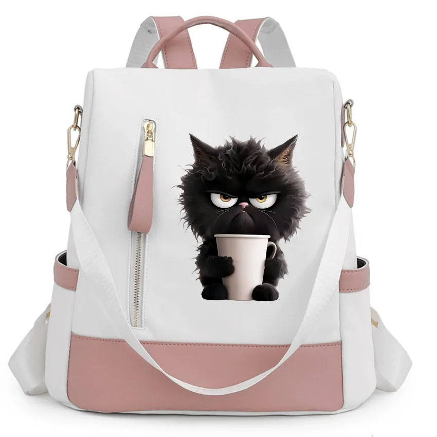 Oxford Backpack Women Waterproof Nylon School Bags Funny Cat Printing Teenage Girls High Quality Fashion Travel Tote Packbag
Oxford Backpack Women Waterproof Nylon School Bags Funny Cat Printing Teenage Girls High Quality Fashion Travel Tote Packbag