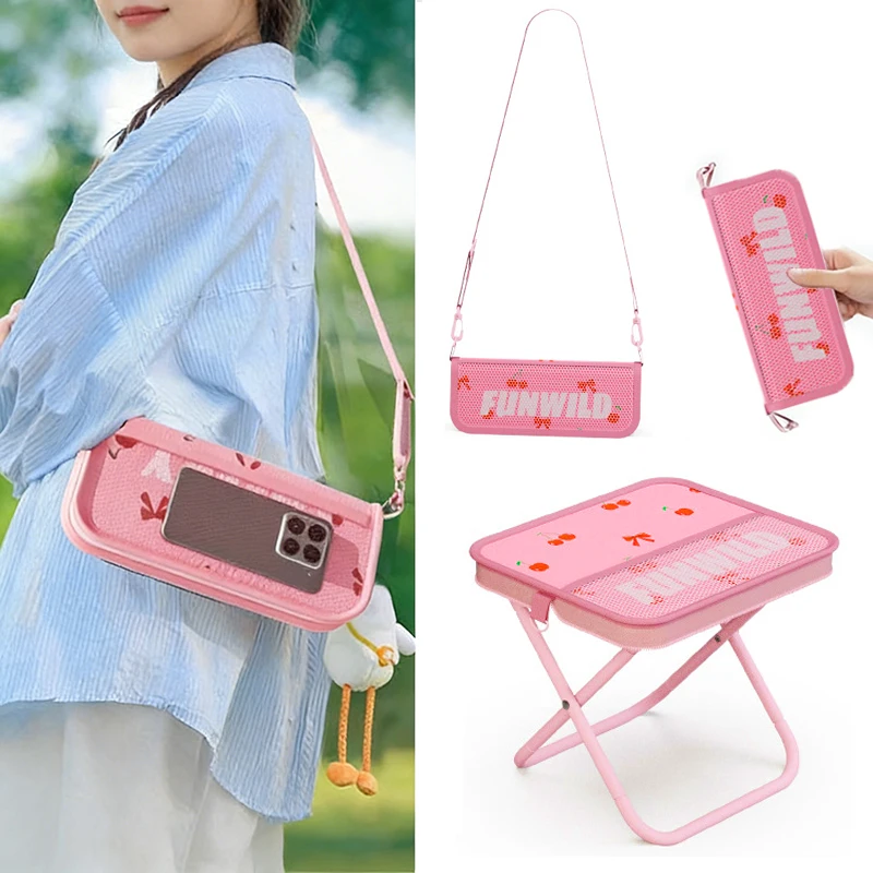 Portable Folding Beach Chairs with Shoulder Strap Mesh Bag Stool Lightweight Pink Cherry Pattern Outdoor Camping Fishing Picnic
Portable Folding Beach Chairs with Shoulder Strap Mesh Bag Stool Lightweight Pink Cherry Pattern Outdoor Camping Fishing Picnic