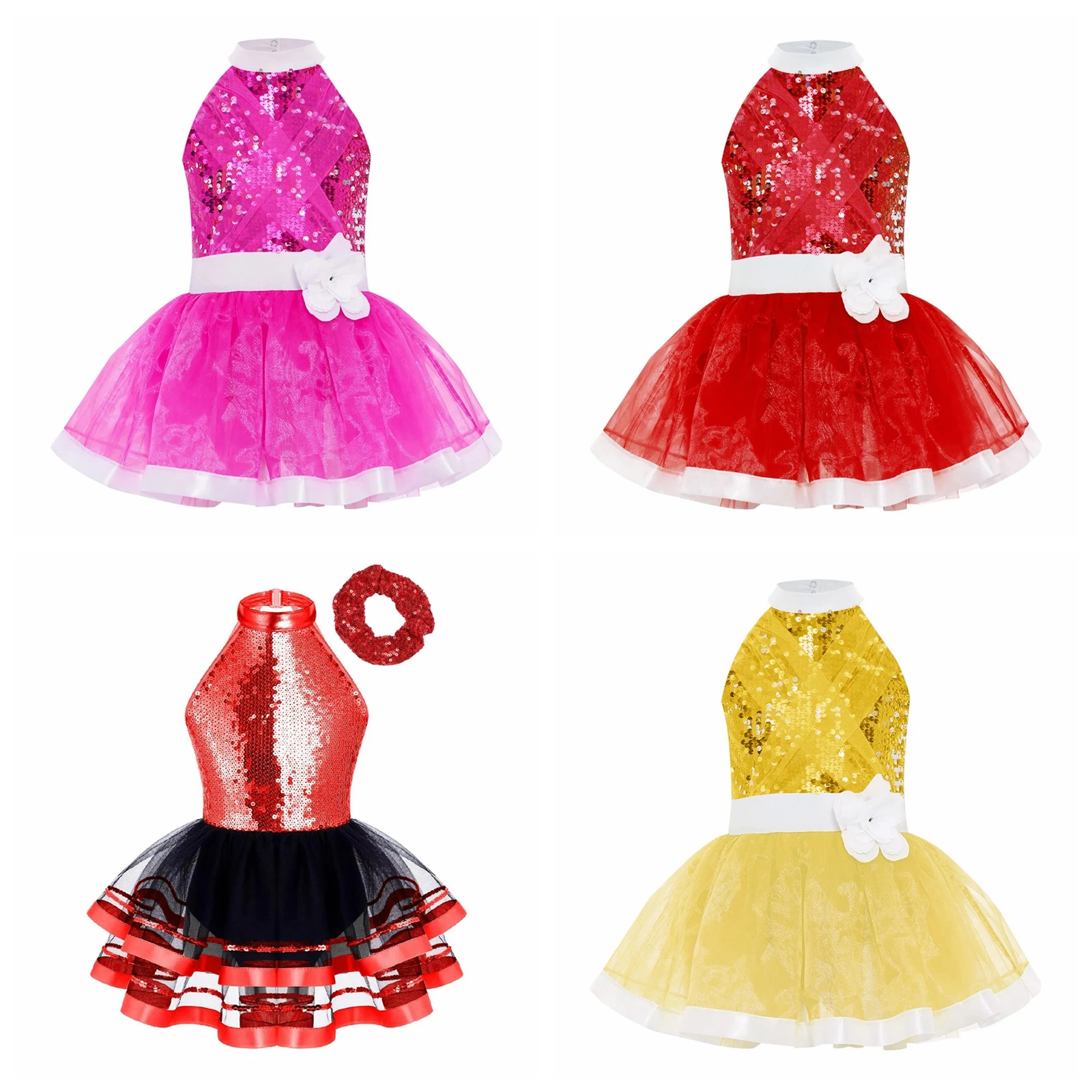 Kids Halter Ballet Dress Girls Dance Tutu Glitter SequinsChildren Latin Jazz Dancing Performance Costume Gymnastics Leotard
Kids Halter Ballet Dress Girls Dance Tutu Glitter SequinsChildren Latin Jazz Dancing Performance Costume Gymnastics Leotard