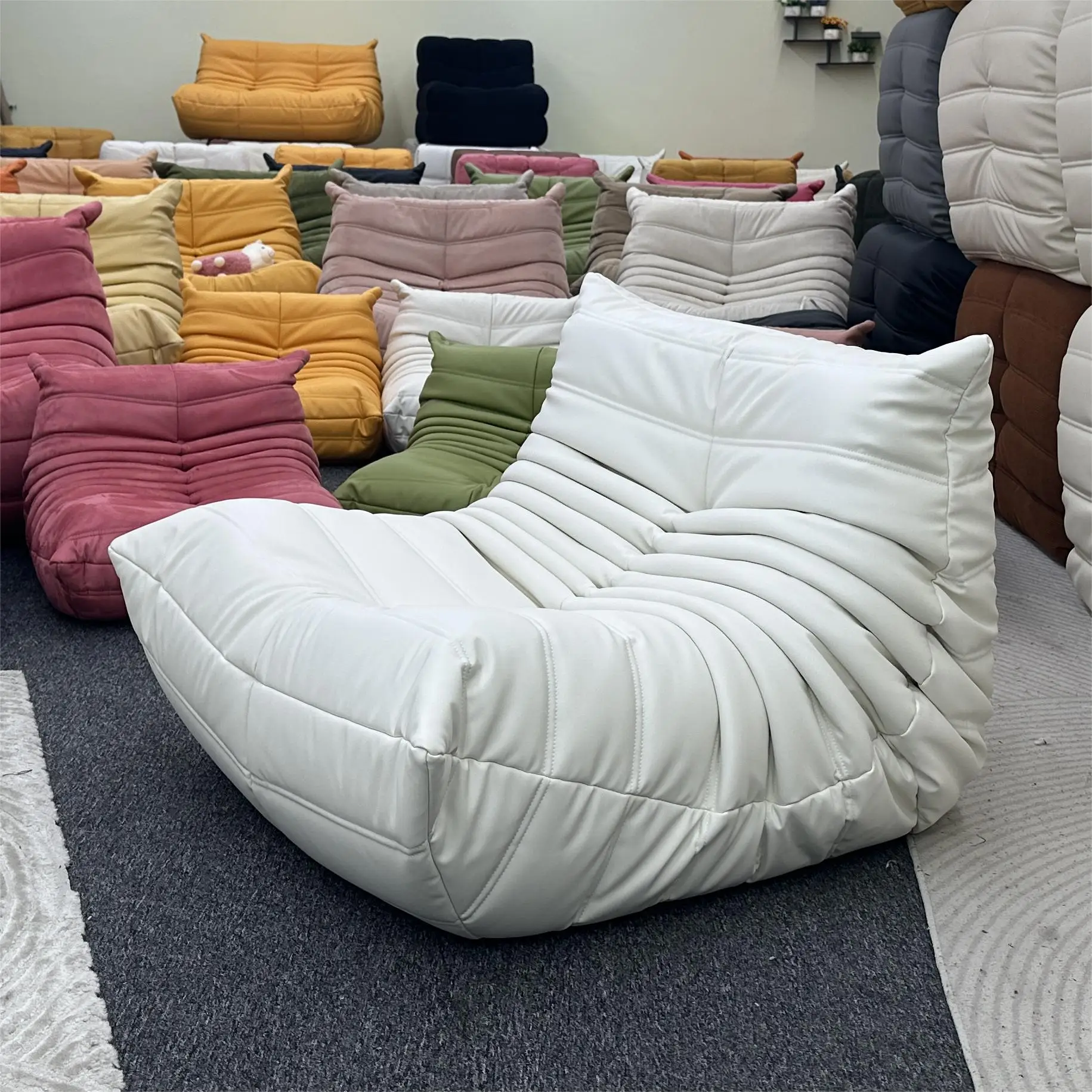 Lazy sofa togo caterpillar sofa light luxury simple Internet celebrity creative chair suede freehand space recliner fashioluxury
Lazy sofa togo caterpillar sofa light luxury simple Internet celebrity creative chair suede freehand space recliner fashioluxury