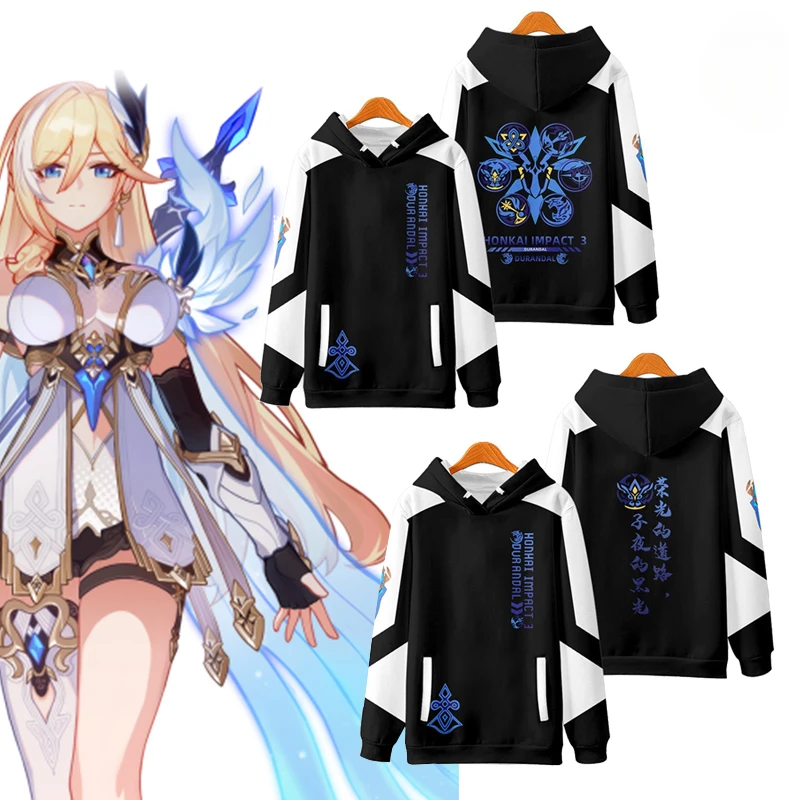 Honkai Impact 3rd Durandal Cosplay Hoodie Women Men Graphic Sweatshirt Streetwear Hip Hop Pullover Hooded Jacket Male Tracksuit
Honkai Impact 3rd Durandal Cosplay Hoodie Women Men Graphic Sweatshirt Streetwear Hip Hop Pullover Hooded Jacket Male Tracksuit
