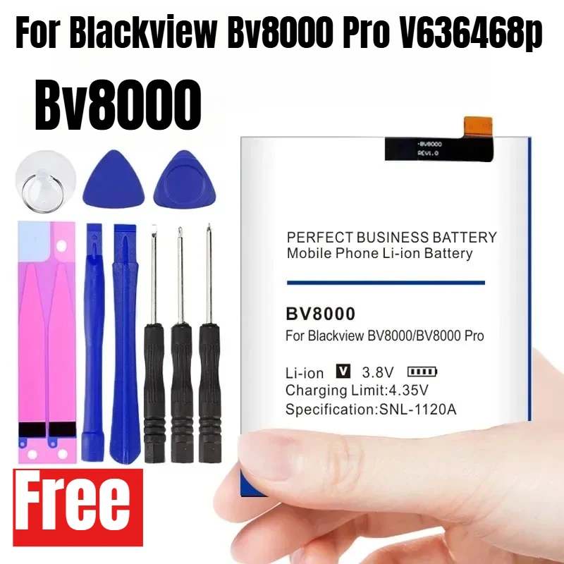 BV8000 3.8V 3500mAH Mobile Phone Batteries for Blackview Bv8000 Pro V636468p
BV8000 3.8V 3500mAH Mobile Phone Batteries for Blackview Bv8000 Pro V636468p