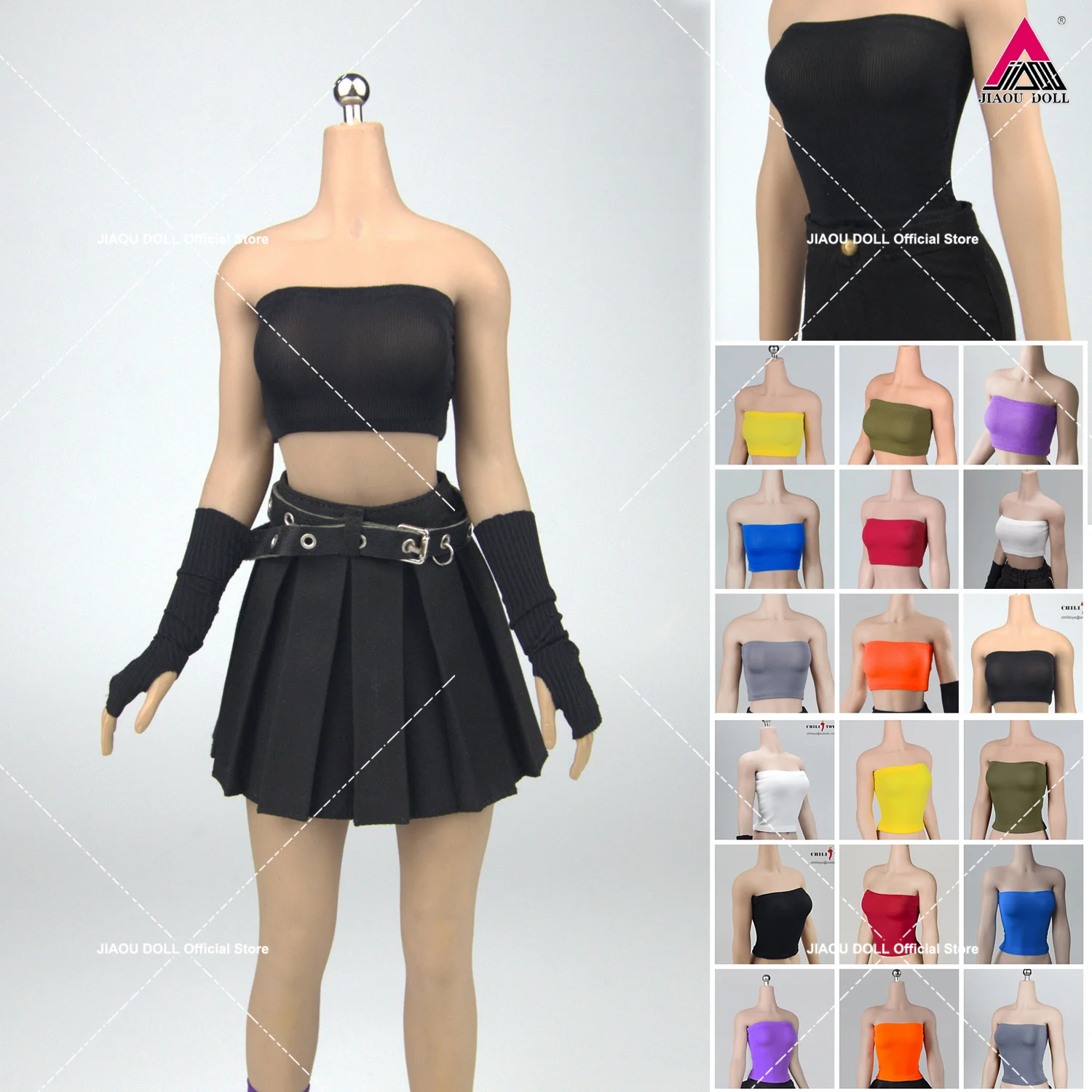 CHILI TOYS GTT-002 004 1/6 Scale Tube Breast Wrap T-shirt Strapless Top Clothes Fit 12'' Female Soldier Action Figure Body Dolls
CHILI TOYS GTT-002 004 1/6 Scale Tube Breast Wrap T-shirt Strapless Top Clothes Fit 12'' Female Soldier Action Figure Body Dolls